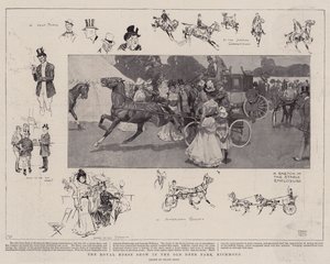 リッチモンドのオールドディアパークでのロイヤルホースショー 作： Frank Craig