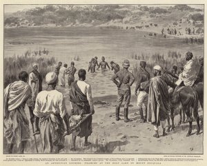 アビシニアンルルド、ゾクアラ山の聖なる湖の巡礼者 作： Frank Dadd
