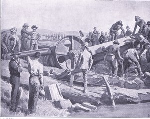 厄介な場所で銃を手に入れる、イラスト「After Pretoria：The Guerilla War、1902」