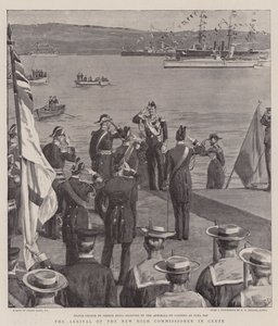 クレタ島の新しい高等弁務官の到着 作： Frank Dadd