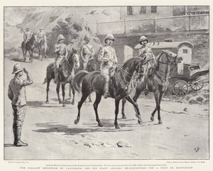 レディスミスの勇敢な擁護者と彼のスタッフは検査のツアーのために本社を去る 作： Frank Dadd