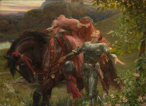 La Belle Dame Sans Merci, exh.1902 (油彩・キャンバス) 作： Frank Dicksee