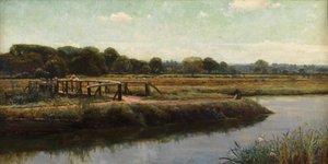 Walsham Meads（キャンバスに油彩） 作： Frank Dicksee