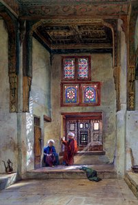 応接室、Memlook Radnau Beys House、カイロ、1873 作： Frank Dillon