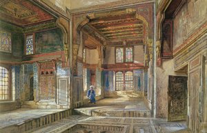 ムイフティシェイクエルマハディの家、カイロ、1873 作： Frank Dillon