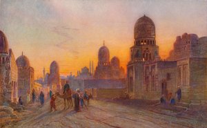 カリフの墓、カイロ、c1850-1906、1906。 作： Frank Dillon