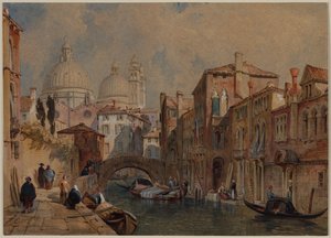 ヴェネツィアの眺め：サンタマリアデッラサルーテのドーム、1853年。