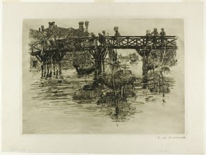 フィッシング クォーター、ベニス 作： Frank Duveneck