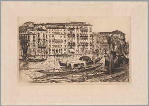 大運河、ヴェネツィア 作： Frank Duveneck