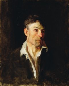 男の肖像（リチャード・クレイフェルズ）、1876年頃（キャンバスに油彩） 作： Frank Duveneck