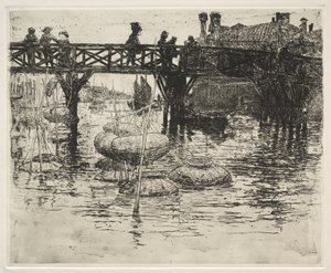 ヴェネツィアのカステッロにあるサンピエトロ、1883年。 作： Frank Duveneck