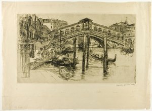 リアルト、ヴェネツィア 作： Frank Duveneck