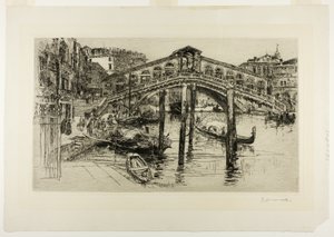 リアルト、ヴェネツィア 作： Frank Duveneck