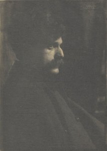 アルフレッド・スティーグリッツの肖像、c。 1899年。 作： Frank Eugene