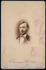 Chauncey Wiltse 1834-1894、1875-1876 の肖像。 作： Frank F Currier