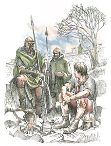 ローマの兵士、c2世紀、c1990-2010 作： Frank Gardiner