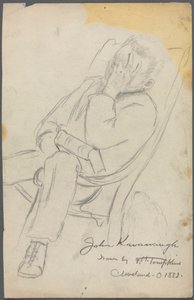 ジョン・カバノーのスケッチ 作： Frank H. Tompkins