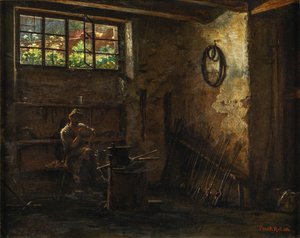 鍛冶屋の休息 作： Frank Holl