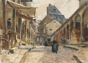 市場の日、ディナン 作： Frank Lewis Emanuel