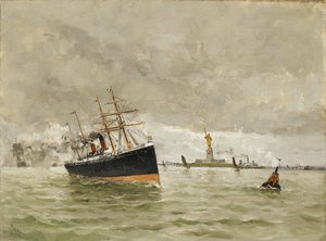 ニューヨーク: 入港、1887年。