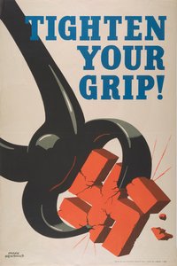 握り締めて！ 、c。 1942年。 作： Frank Newbould