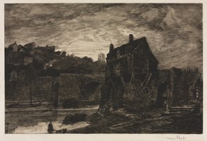ブリッジノース、1885年。 作： Frank Short