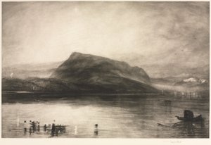 山夜明けのリギ、1910年。