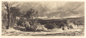 雪の漂流、1904 年。 作： Frank Short