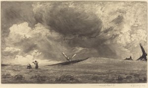サセックス ダウン 作： Frank Short, after John Constable