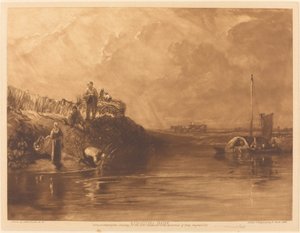 キングストン銀行、No.2 作： Frank Short, after Joseph Mallord William Turner