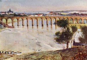 Berwick-on-Tweed（カラーリトグラフ 作： Frank Southgate