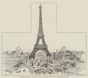 トロカデロからのパリ展、展示棟の概観 作： Frank Watkins