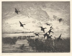日没後 作： Frank Weston Benson