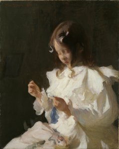 裁縫の子供の肖像 作： Frank Weston Benson