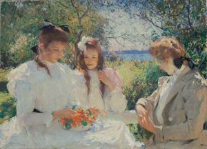 私の娘たちの肖像 作： Frank Weston Benson