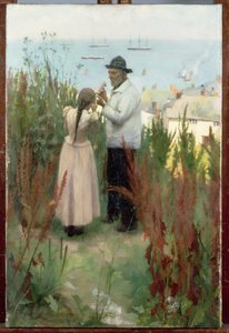 港の向こう、1892 作： Frank Wright Bourdillon
