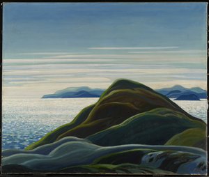 ノースショア、スペリオル湖、1927年 作： Franklin Carmichael