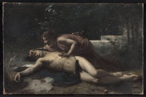 ピュラモスとティスベ 1875年頃（油彩・カンヴァス） 作： François Alfred Delobbe