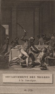 1760年、1800年のジャマイカでの黒人奴隷の蜂起。 作： François Anne David