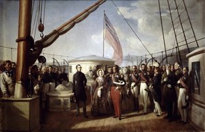 ビクトリア女王は1843年9月2日、ロイヤルヨットに乗ってルイフィリップ1世を受け取りました