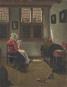 1846-47年、ピーター・ヤンセンス・エリンガにちなんだ「読書する女性」。