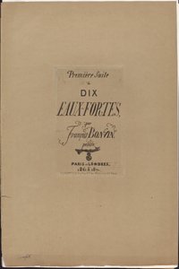 10のエッチングの最初の組曲 作： François Bonvin
