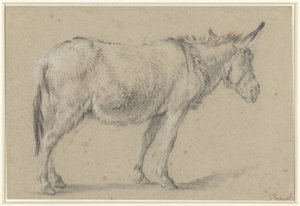立っているロバ、右側 作： François Boucher (possibly)
