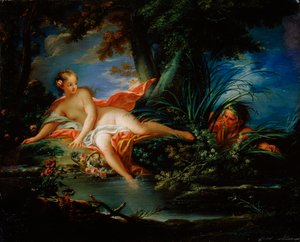 恐怖の水浴び、1736年。 作： François Boucher