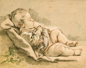 眠っている赤ちゃん 作： François Boucher