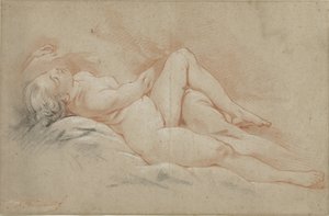 リクライニング女性ヌード 作： François Boucher