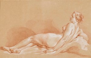 Boucher - 横たわる若い女性