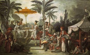 シノワズリー：皇帝の饗宴 作： François Boucher