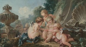 陰謀のキューピッド、1740年代 作： François Boucher