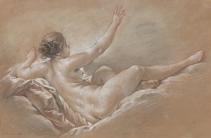 ゴールデンシャワーを受けるダナエ 作： François Boucher